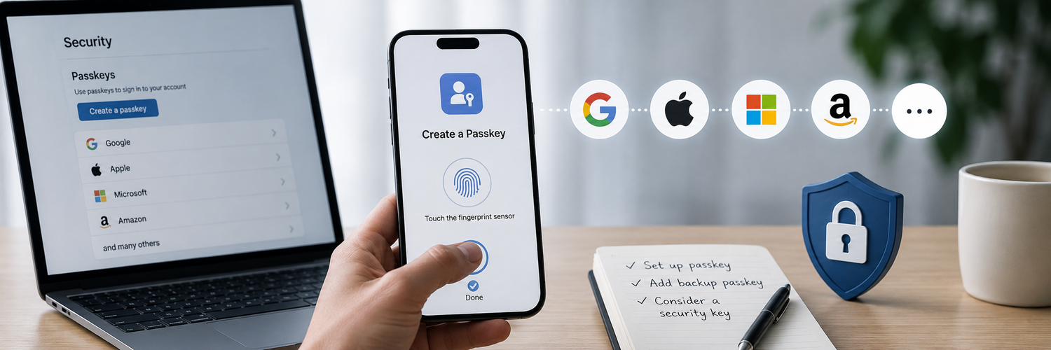 How to Set Up a Passkey (2026 Beginner's Guide)